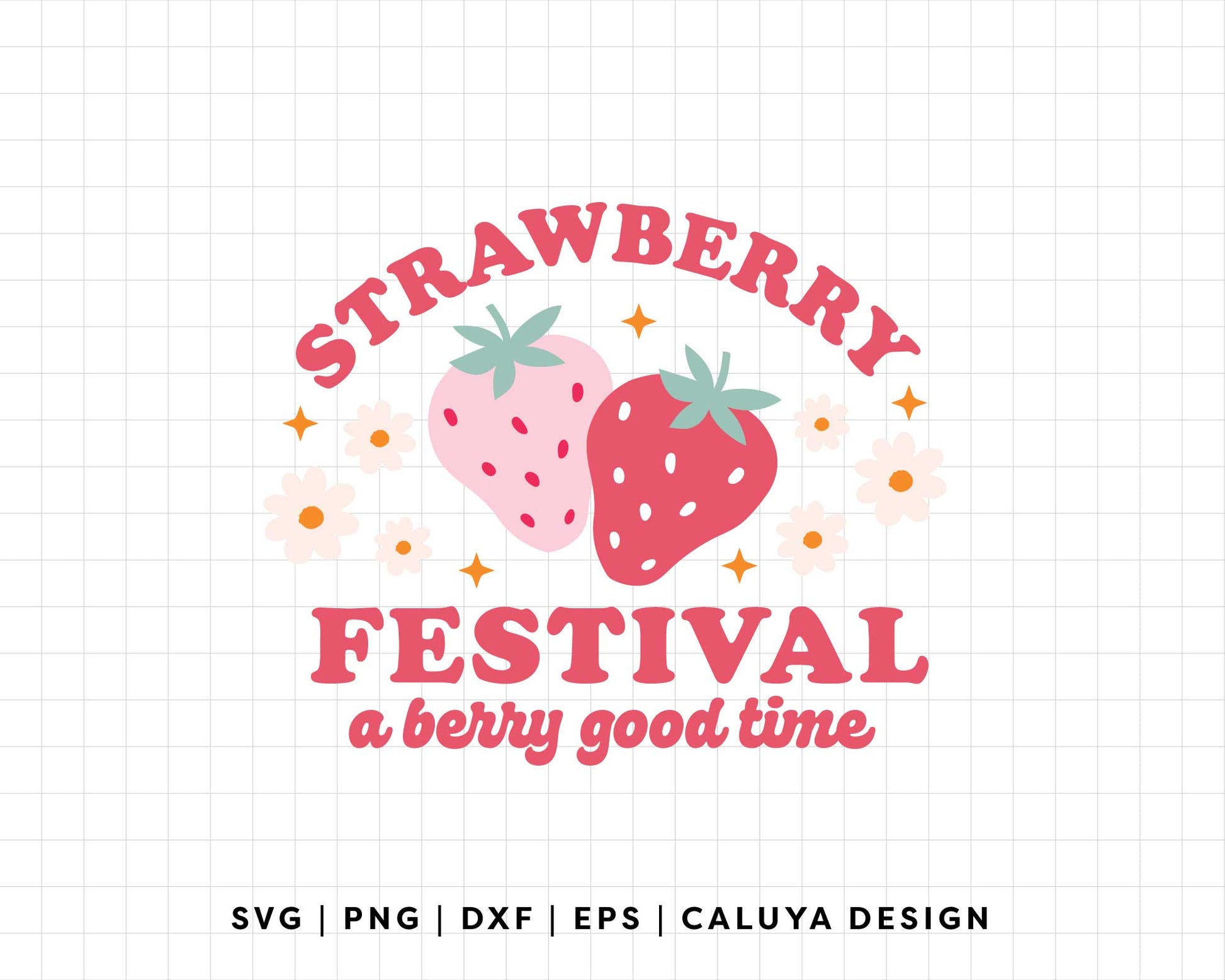 FREE Strawberry Festival SVG | Cute Strawberry SVG