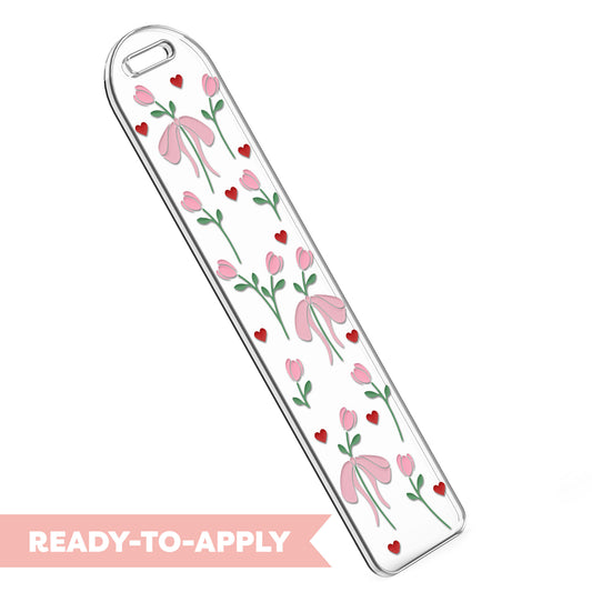 Bookmark UV DTF Decal | Tulip Bow