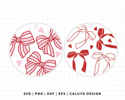 FREE Circle SVG | Coquette Bow SVG for Circle Acrylic