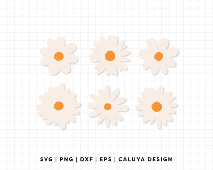 FREE Daisy Flower SVG | Simple Daisy SVG