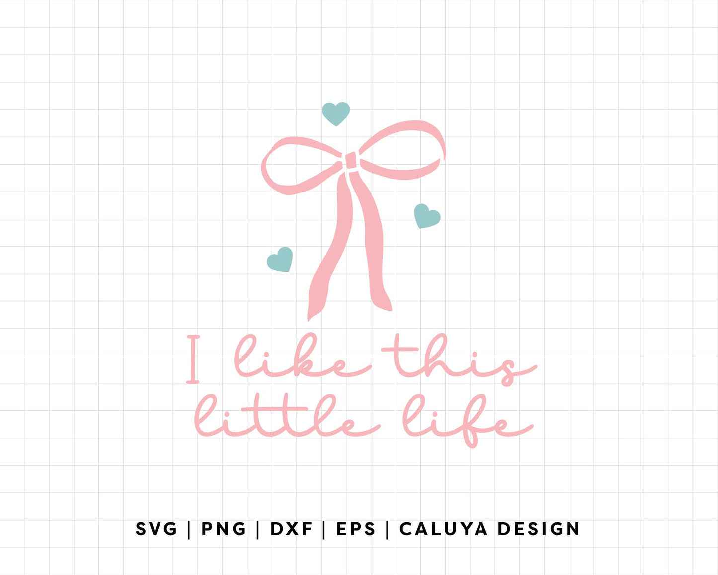 FREE Coquette Bow SVG | I Like This Little Life SVG