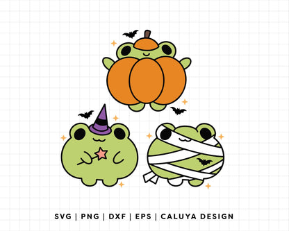 FREE Froggy Halloween SVG | Kawaii Halloween SVG