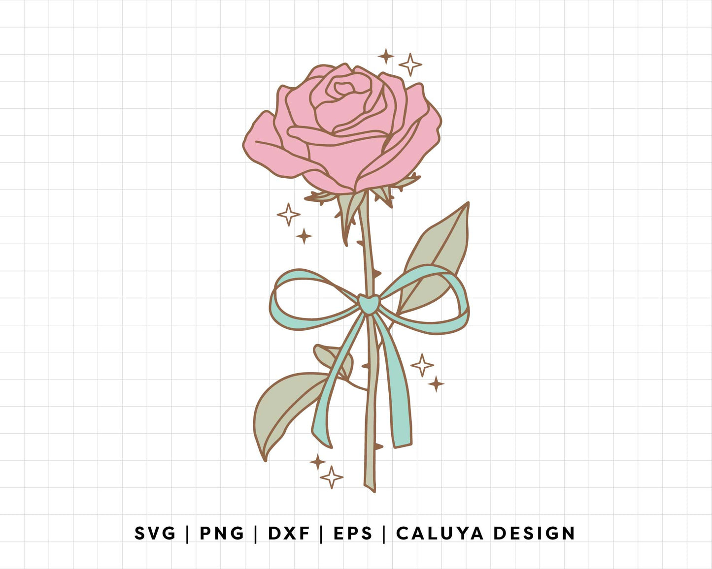 FREE Romantic Rose SVG | Valentines Day SVG