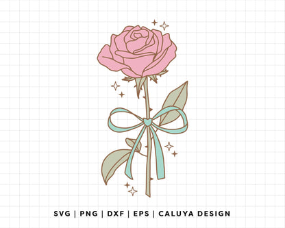 FREE Romantic Rose SVG | Valentines Day SVG