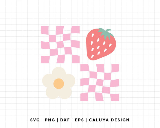 FREE Retro Strawberry SVG | Cute Strawberry SVG