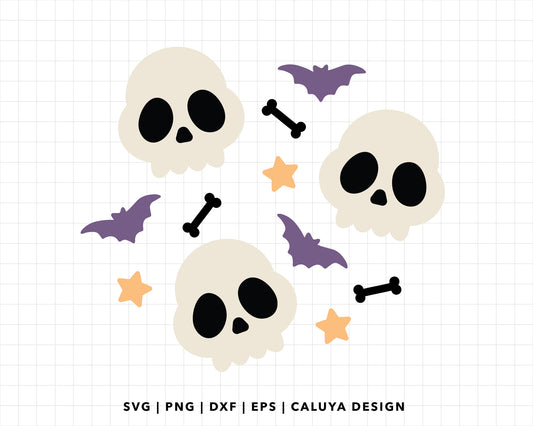 FREE Skull SVG | Halloween Clipart SVG
