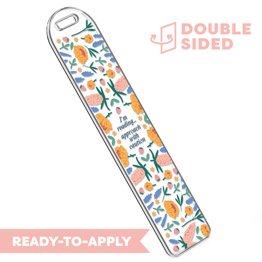 [ Double Sided ] Bookmark UV DTF Decal | Not In The Mood Approach With Caution