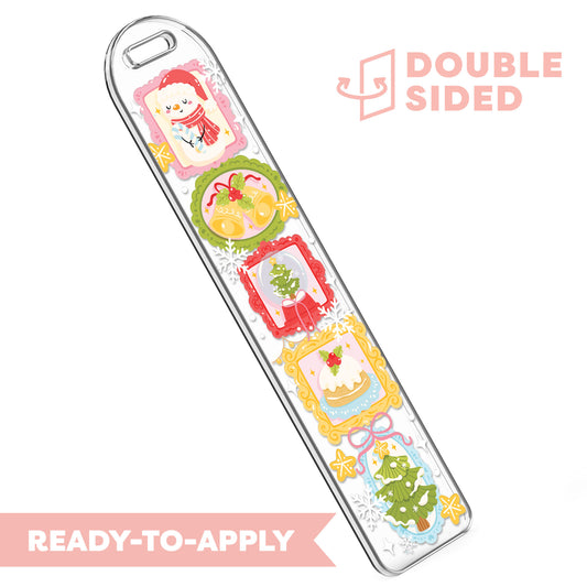 [ Double Sided ] Bookmark UV DTF Decal | Happy Holiday Gallery