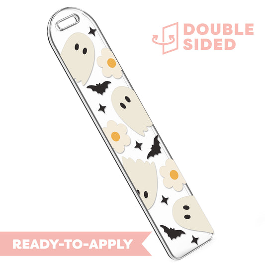 [ Double Sided ] Bookmark UV DTF Decal | Bat & Ghost