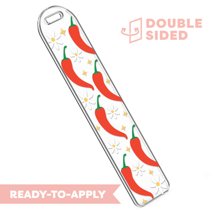 [ Double Sided ] Bookmark UV DTF Decal | Red Pepper 🌶️