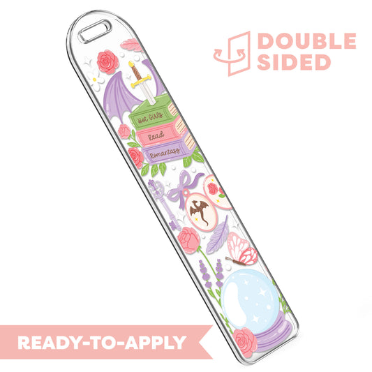 [ Double Sided ] Bookmark UV DTF Decal | Hot Girls Read Romantasy