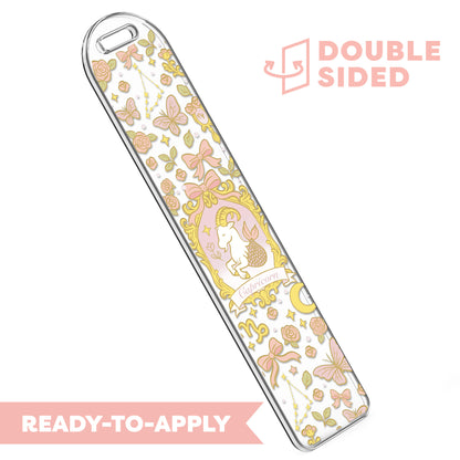 [ Double Sided ] Bookmark UV DTF Decal | Coquette Capricorn