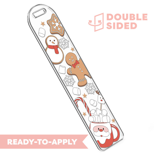 [ Double Sided ] Bookmark UV DTF Decal | Ho Ho Hot Cocoa