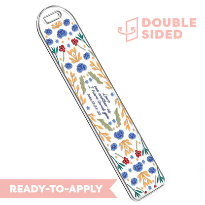 [ Double Sided ] Bookmark UV DTF Decal | Love One Another John 13:34-35
