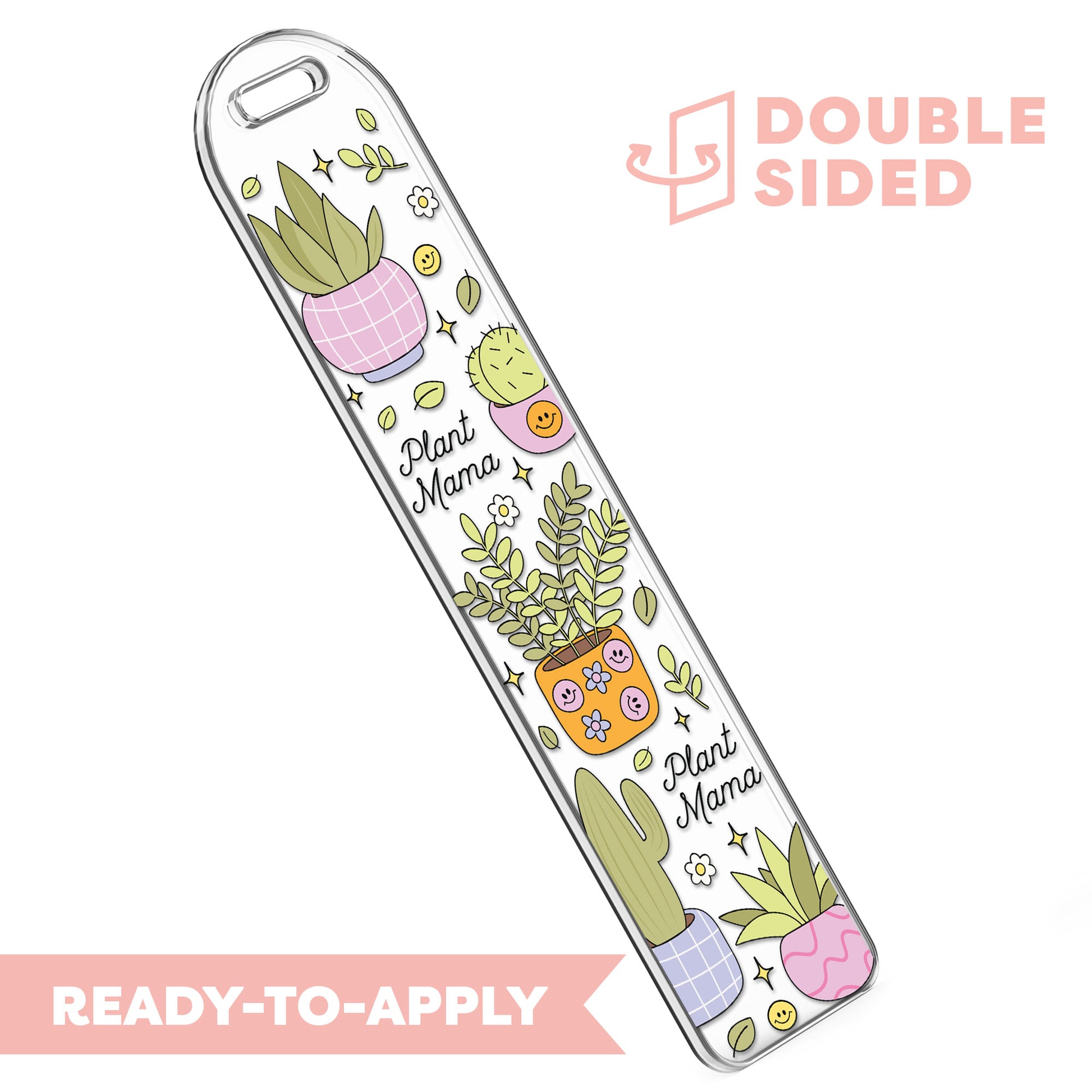 [ Double Sided ] Bookmark UV DTF Decal | Plant Mama