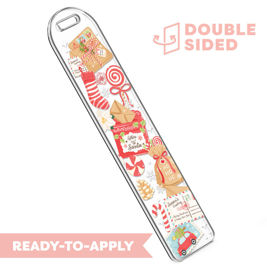 [ Double Sided ] Bookmark UV DTF Decal | Letter To Santa