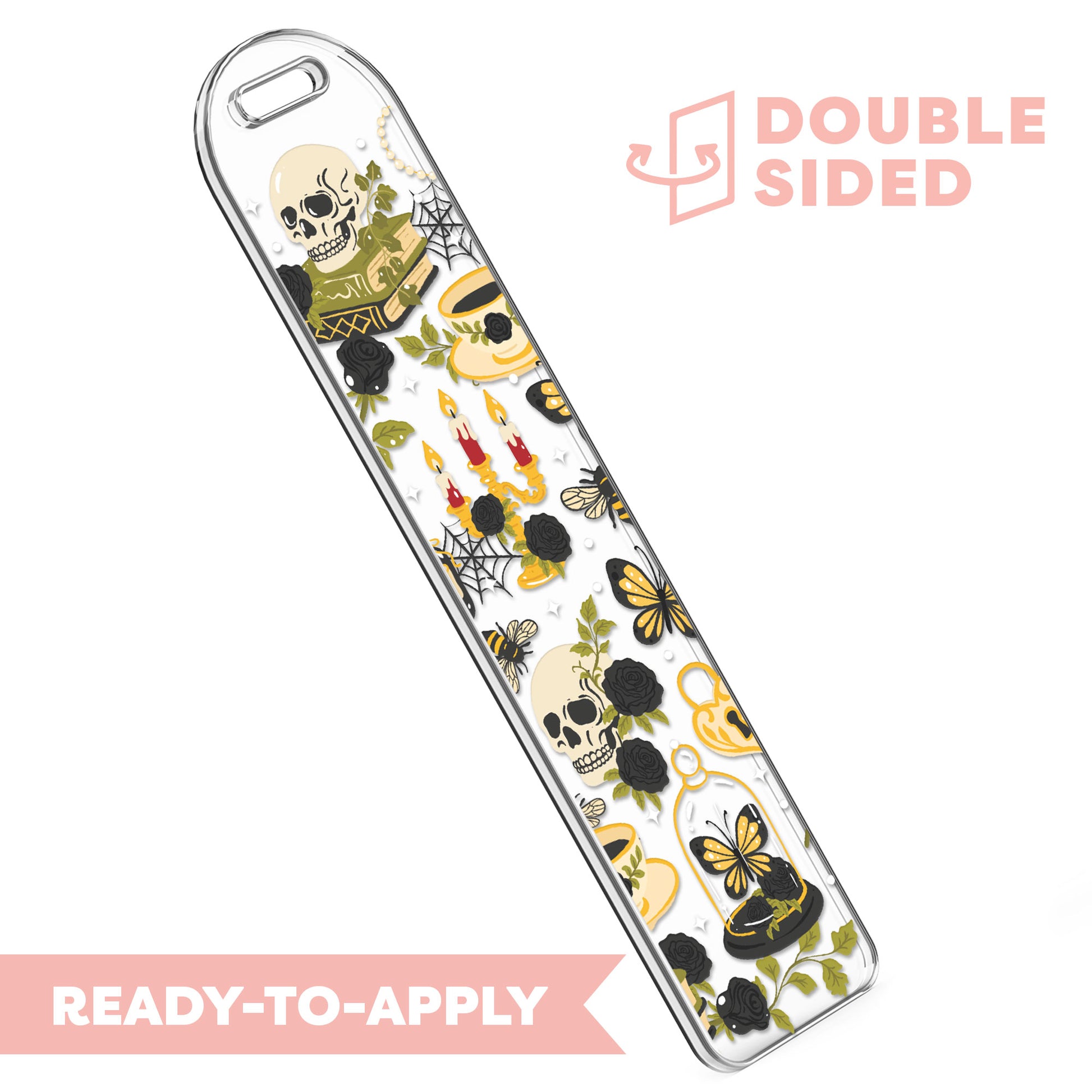 [ Double Sided ] Bookmark UV DTF Decal | Dark Academia
