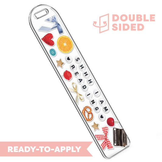 [ Double Sided ] Bookmark UV DTF Decal | Shh I'm Reading