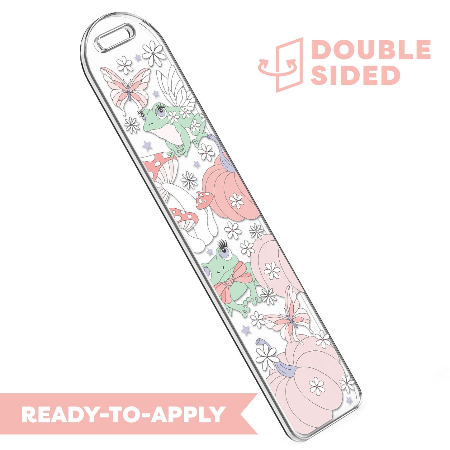 [ Double Sided ] Bookmark UV DTF Decal | Magical Pumpkin