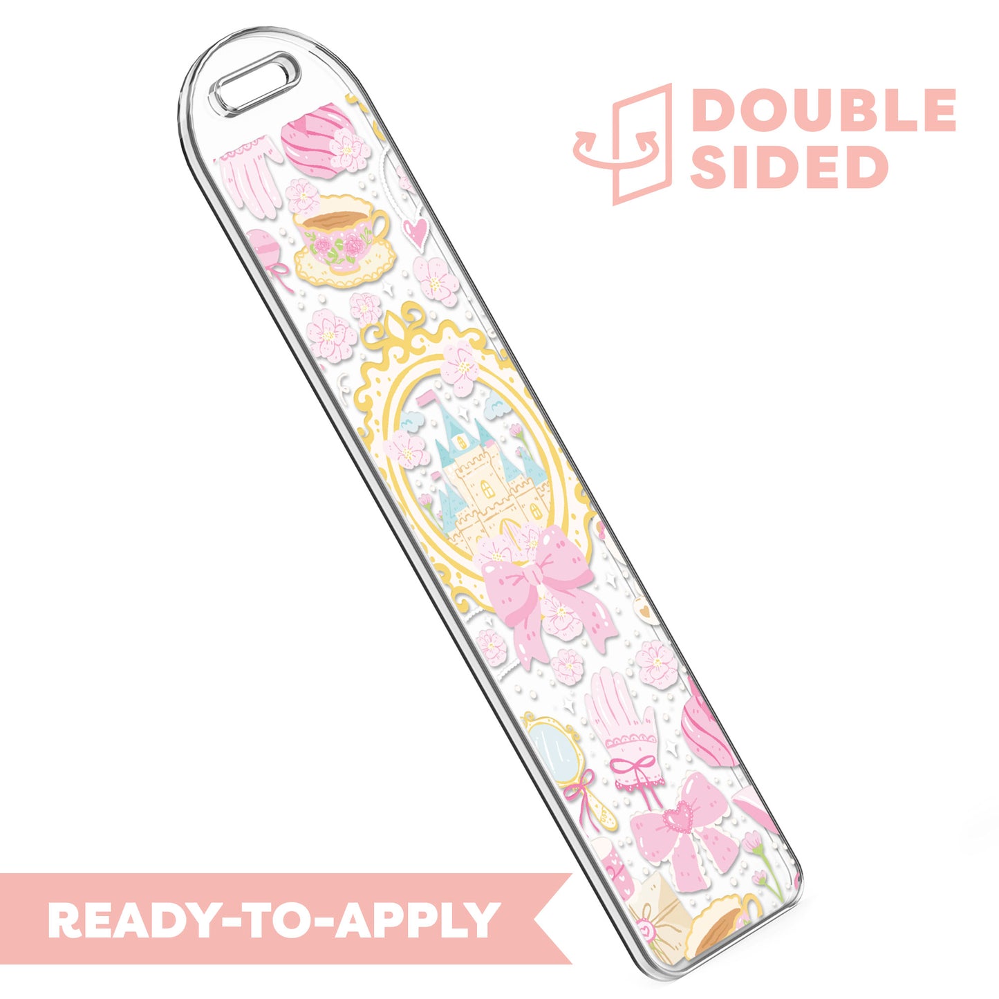 [ Double Sided ] Bookmark UV DTF Decal | Coquette Princess