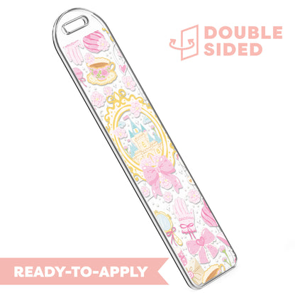 [ Double Sided ] Bookmark UV DTF Decal | Coquette Princess