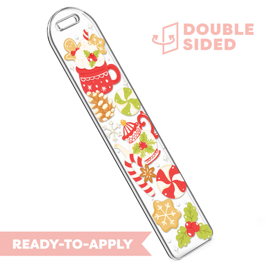 [ Double Sided ] Bookmark UV DTF Decal | Holiday Baking Time