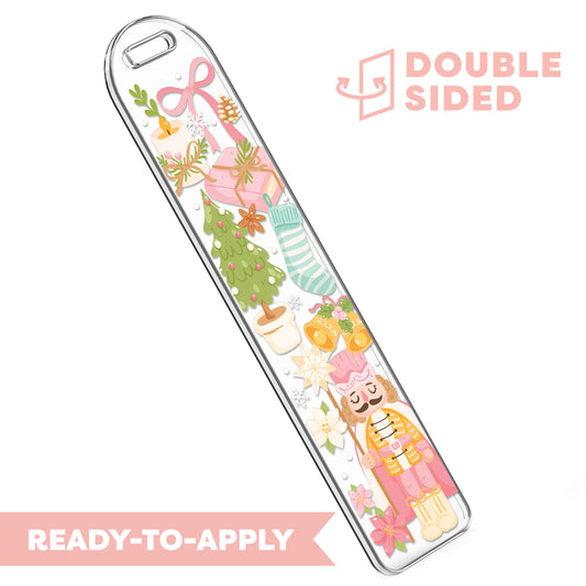 [ Double Sided ] Bookmark UV DTF Decal | Dreaming Of a Nutcracker