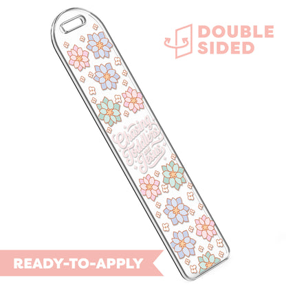 [ Double Sided ] Bookmark UV DTF Decal | Chasing Toddlers & Jesus