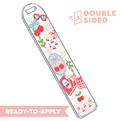 [ Double Sided ] Bookmark UV DTF Decal | Girlhood x Cherry