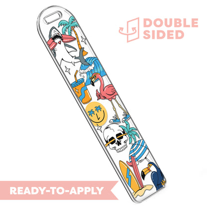 [ Double Sided ] Bookmark UV DTF Decal | Summer Chillin'