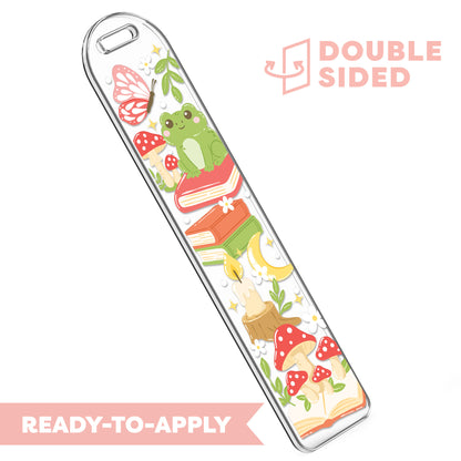 [ Double Sided ] Bookmark UV DTF Decal | Cottage-Forest Bookish