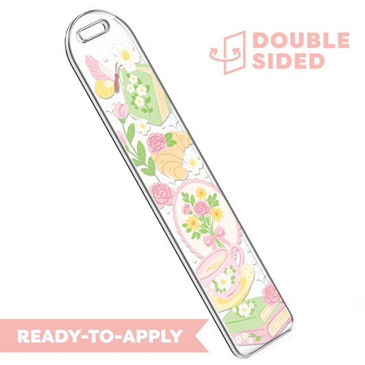 [ Double Sided ] Bookmark UV DTF Decal | Dreamy Reading Time