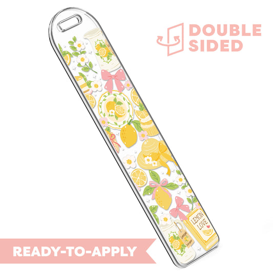 [ Double Sided ] Bookmark UV DTF Decal | Lemon Love