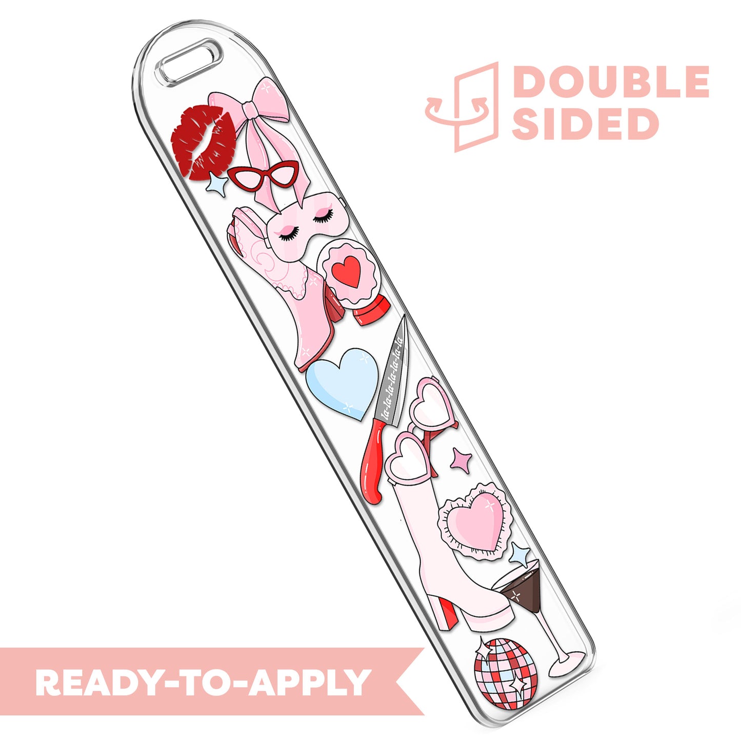 [ Double Sided ] Bookmark UV DTF Decal | Short & Sweet