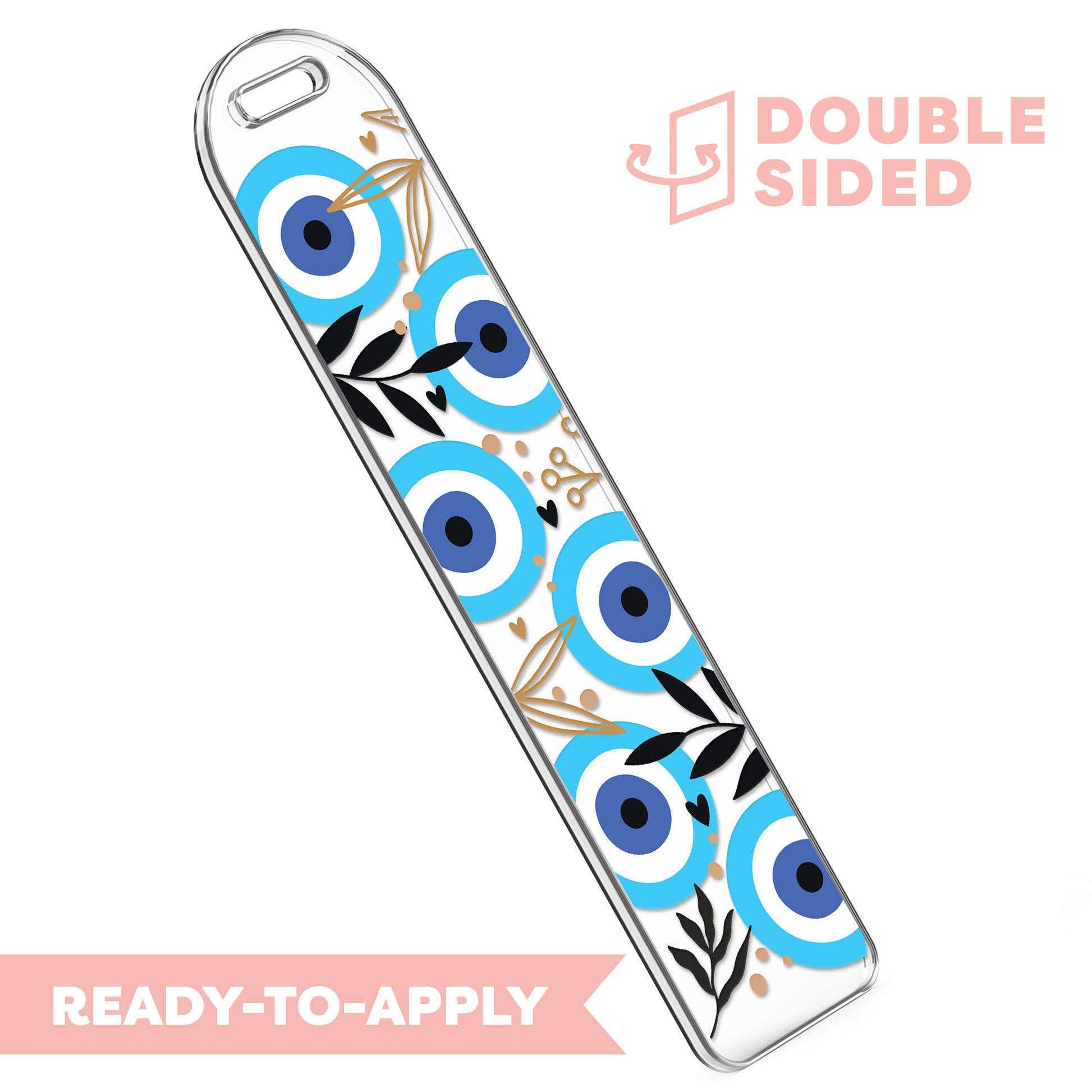 [ Double Sided ] Bookmark UV DTF Decal | Evil Eye