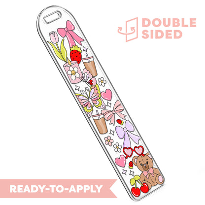 [ Double Sided ] Bookmark UV DTF Decal | I'm Just A Girl