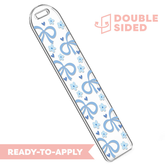 [ Double Sided ] Bookmark UV DTF Decal |  Skylit Coquette Bow