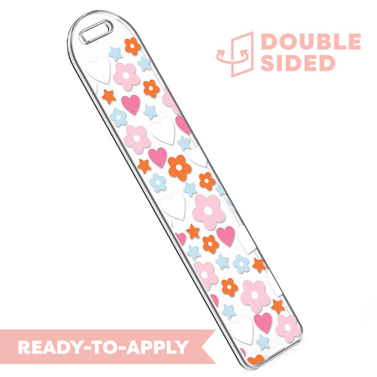 [ Double Sided ] Bookmark UV DTF Decal | Spring Heart