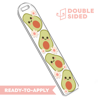 [ Double Sided ] 16oz Cup UV DTF Decal | Kawaii Avocado