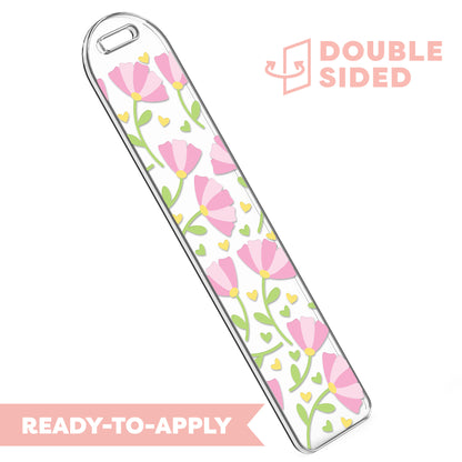 [ Double Sided ] Bookmark UV DTF Decal | Blossom Vibe