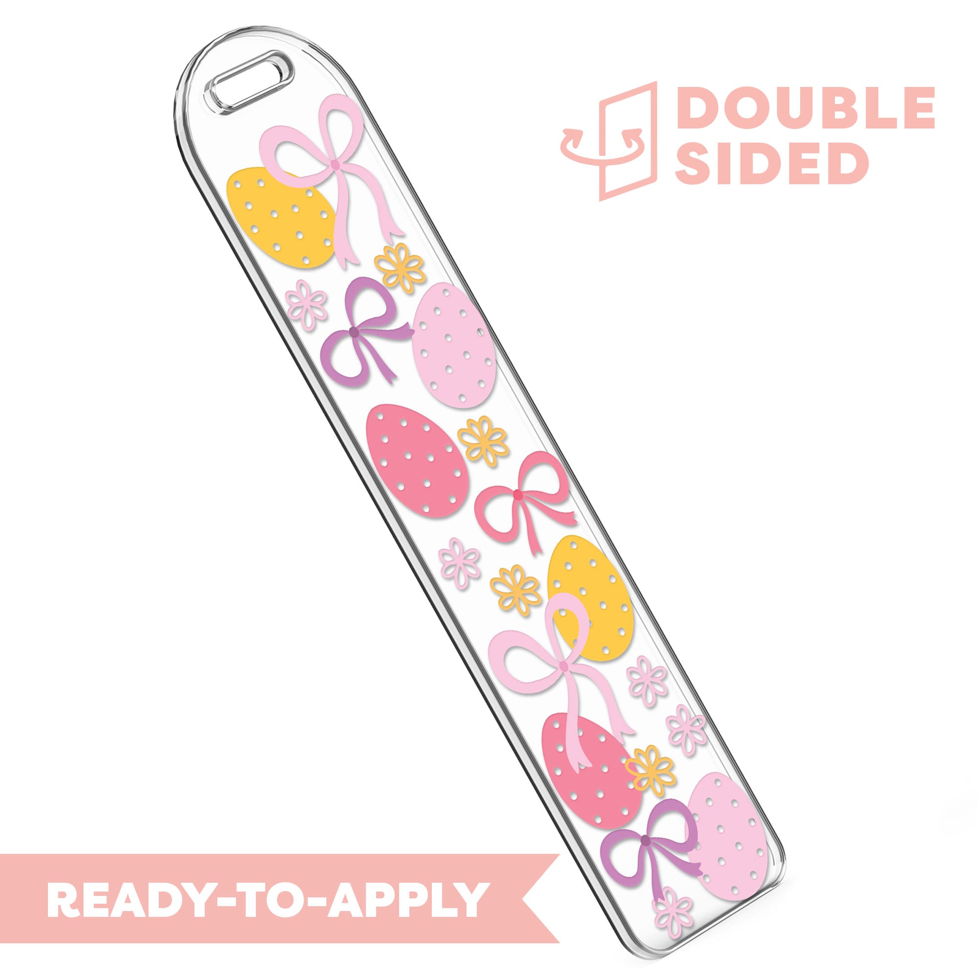 [ Double Sided ] Bookmark UV DTF Decal | Easter Bow