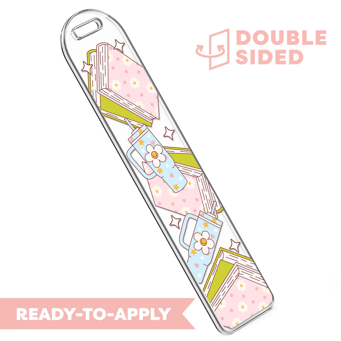 [ Double Sided ] Bookmark UV DTF Decal | Stanley Book Girl