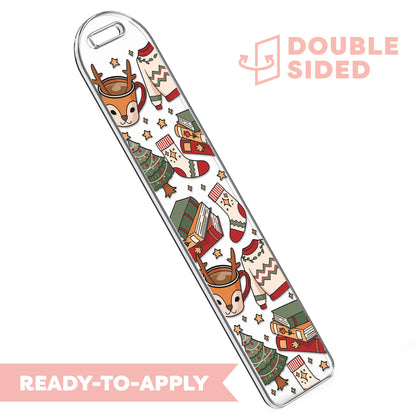 [ Double Sided ] Bookmark UV DTF Decal | Cozy Winter Time