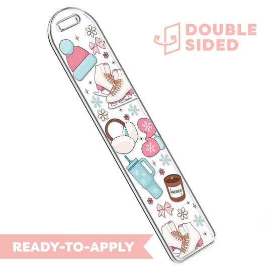 [ Double Sided ] Bookmark UV DTF Decal | Winter Wonderland