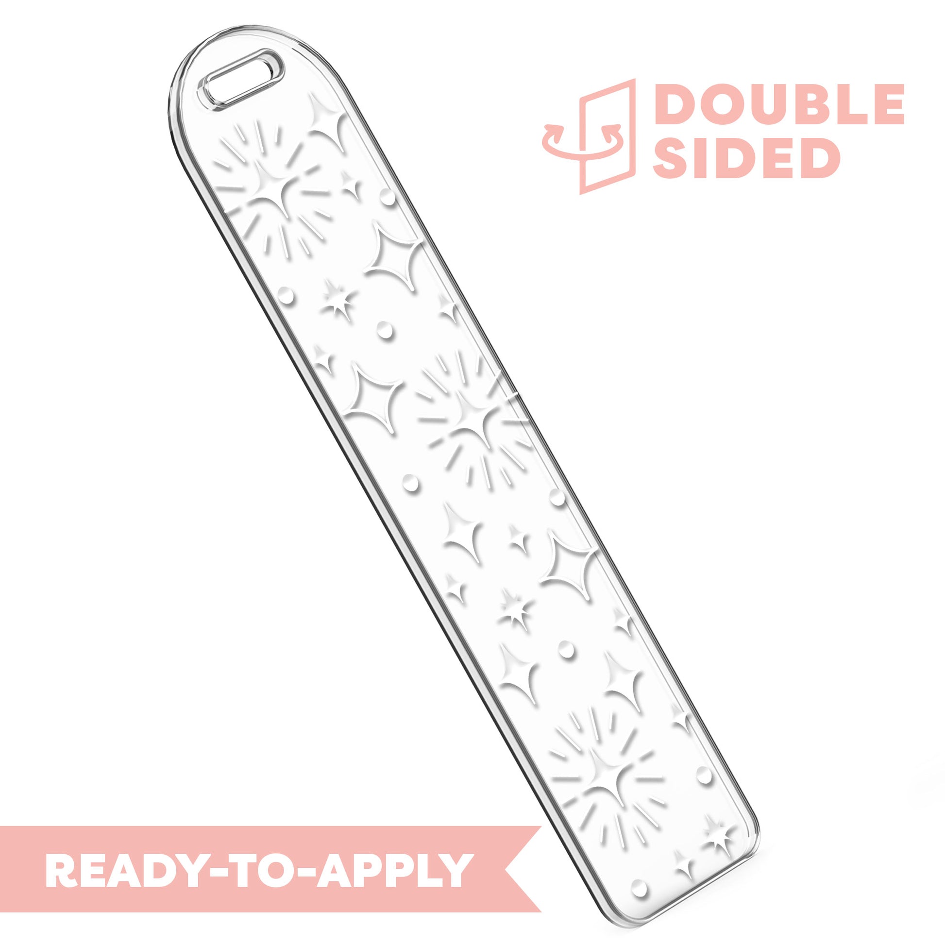 [ Double Sided ] Bookmark UV DTF Decal | Sparkles