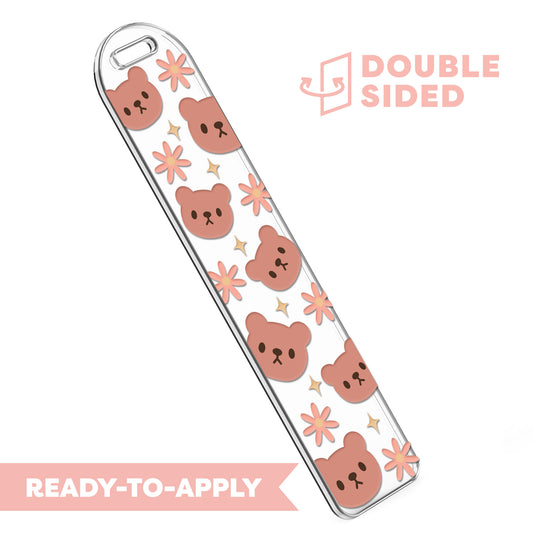 [ Double Sided ] Bookmark UV DTF Decal | Kawaii Bear