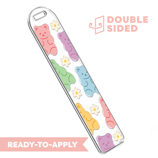 [ Double Sided ] Bookmark UV DTF Decal | Colorful Gummy Bear