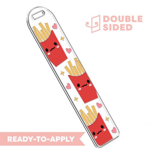 [ Double Sided ] Bookmark UV DTF Decal | Kawaii French Fries