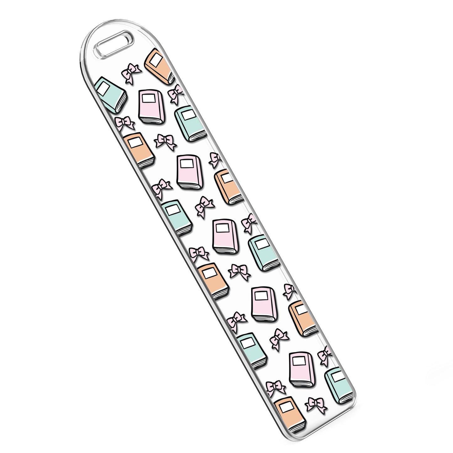 [ Double Sided ] Bookmark UV DTF Decal | Pastel Book and Bow