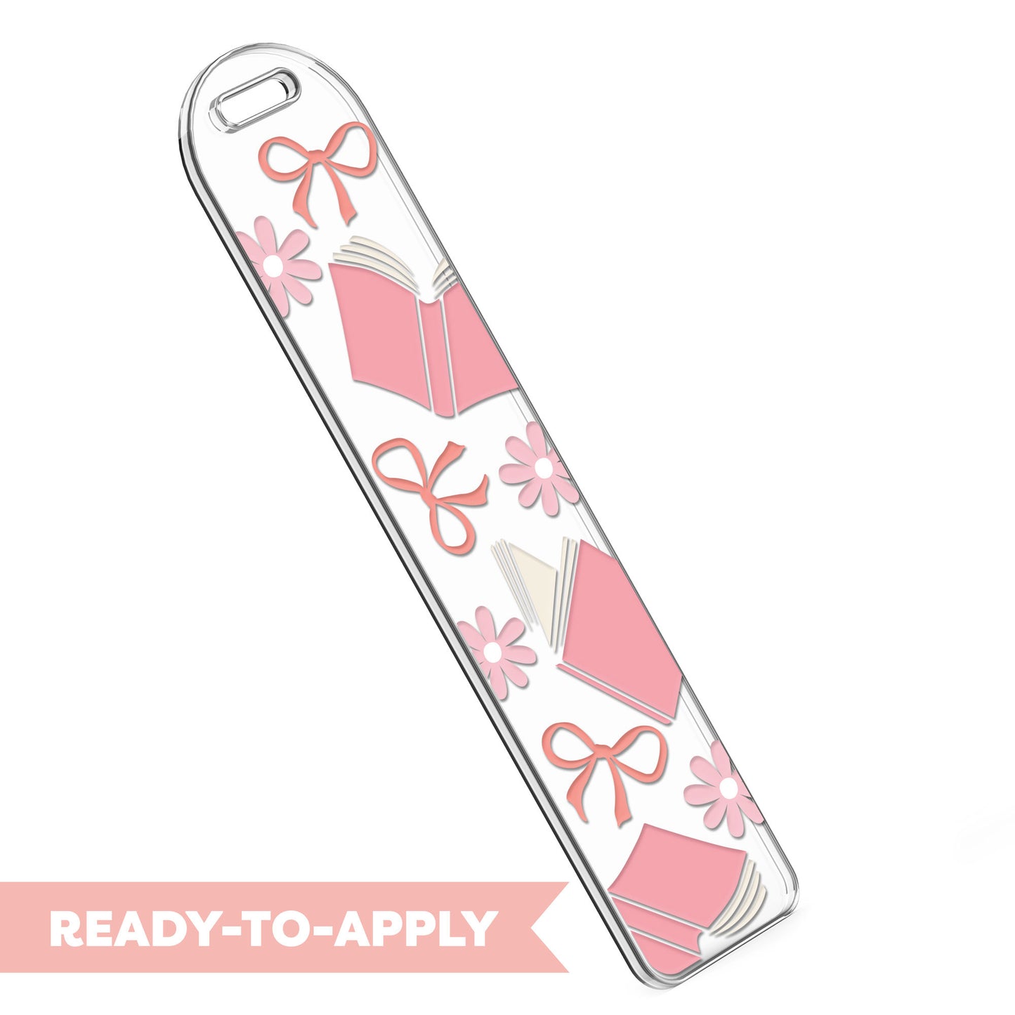 Bookmark UV DTF Decal | Girly Coquette Book